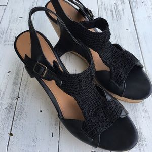 Xhilaration Women’s Black Wedge Heels